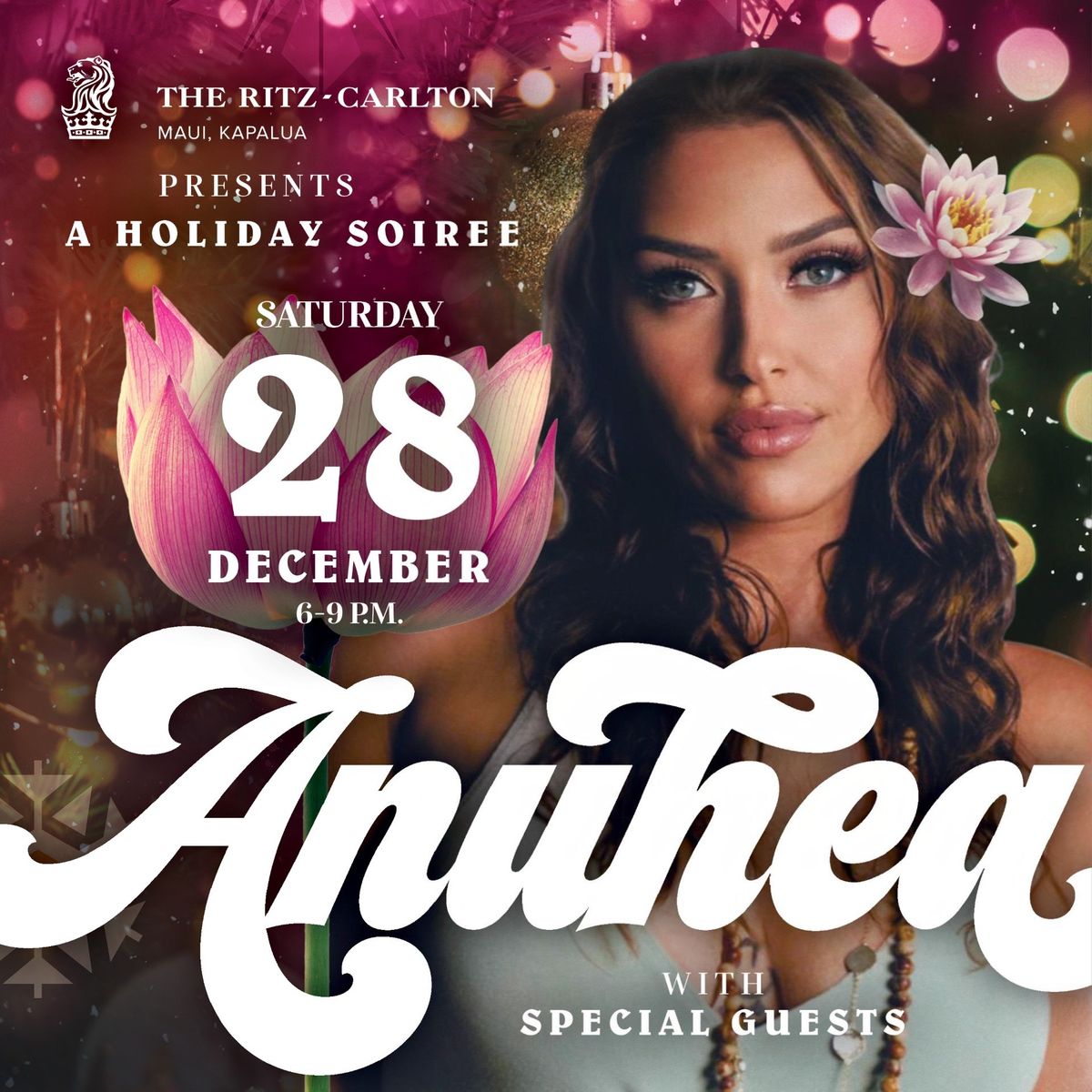 A Holiday Soiree with Anuhea - Ritz Carlton Kapalua Maui