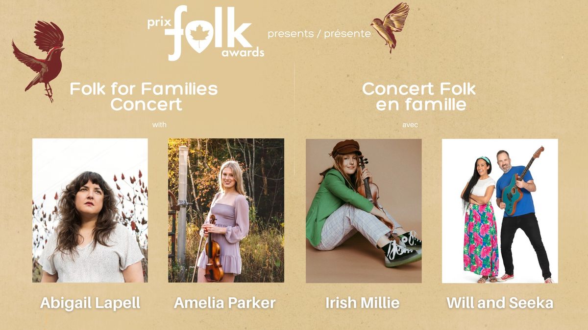 Folk for Families Concert \u2022 Concert Folk en famille