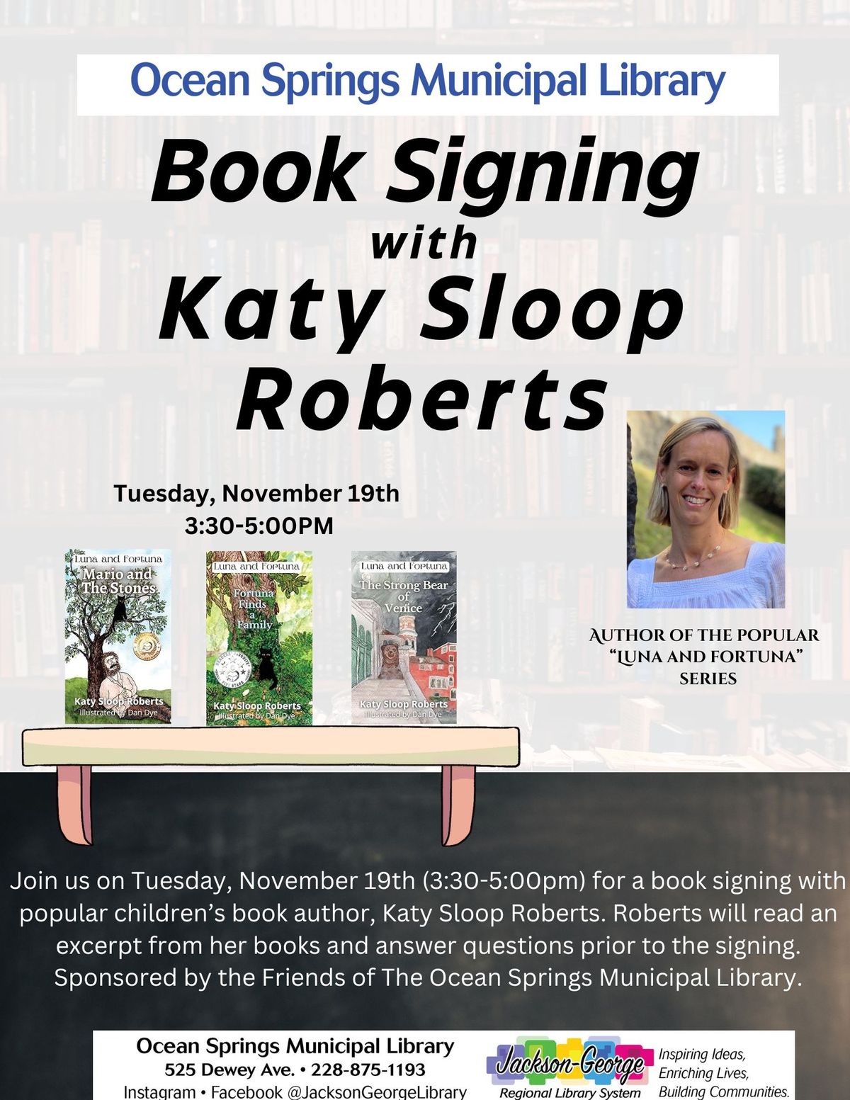 Book Signing with Katy Sloop Roberts