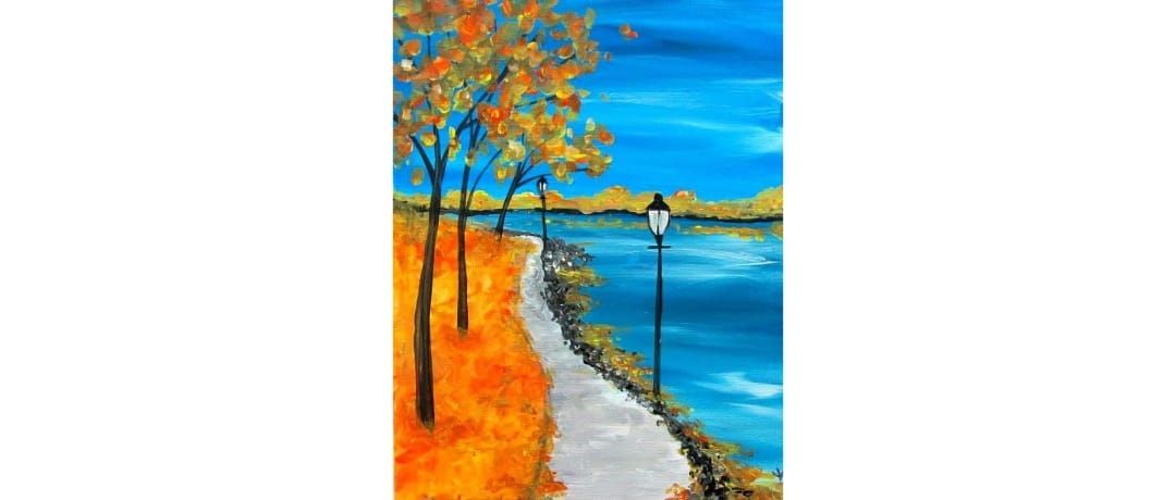 Autumn Walk By The Lake | Paint Party | Cadillac