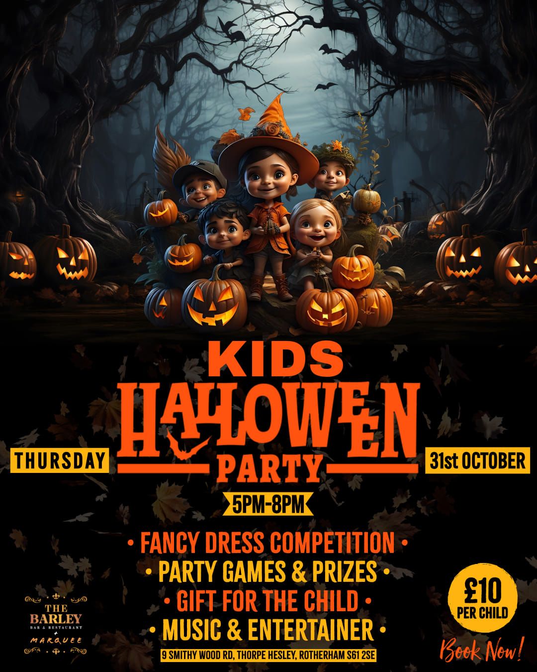 Kids Halloween Party At The Barley