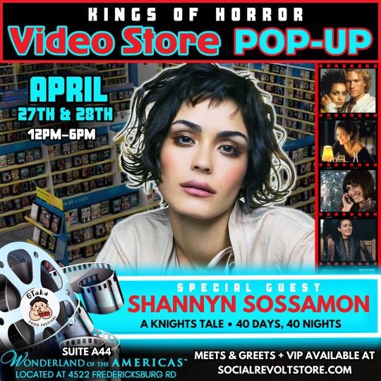 Video Store Pop-Up with Shannyn Sossamon (A Knight\u2019s Tale, Sinister 2, 40 Days and 40 Nights)