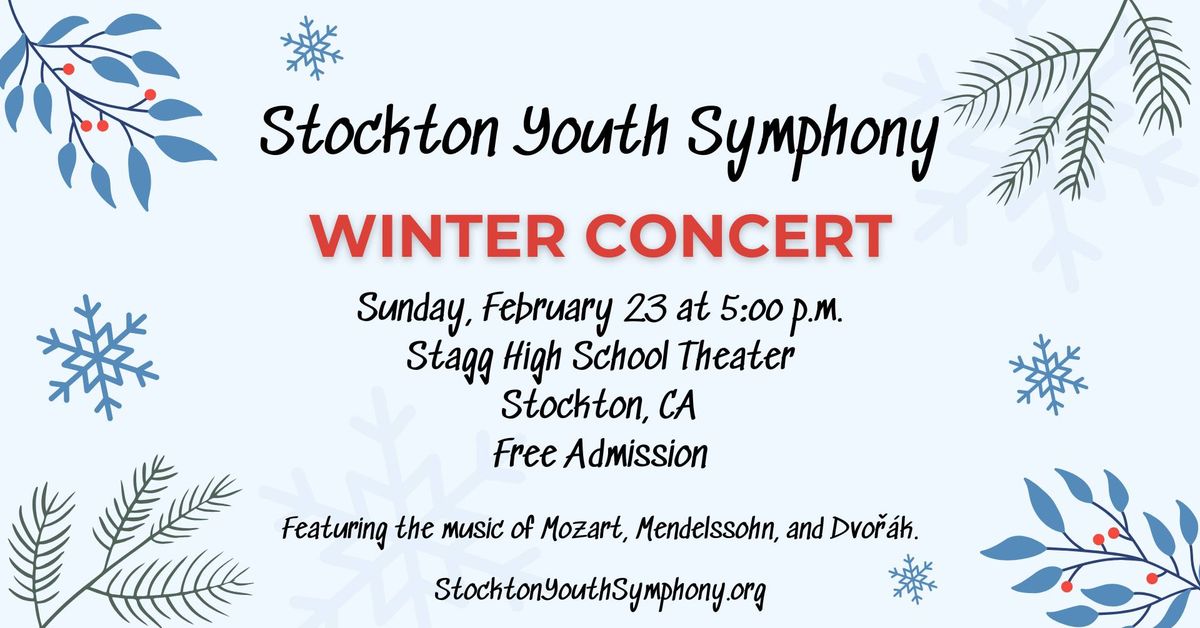 Stockton Youth Symphony Winter Concert