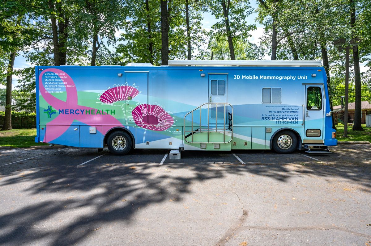 Mercy Health Mobile Mammography Unit Visit