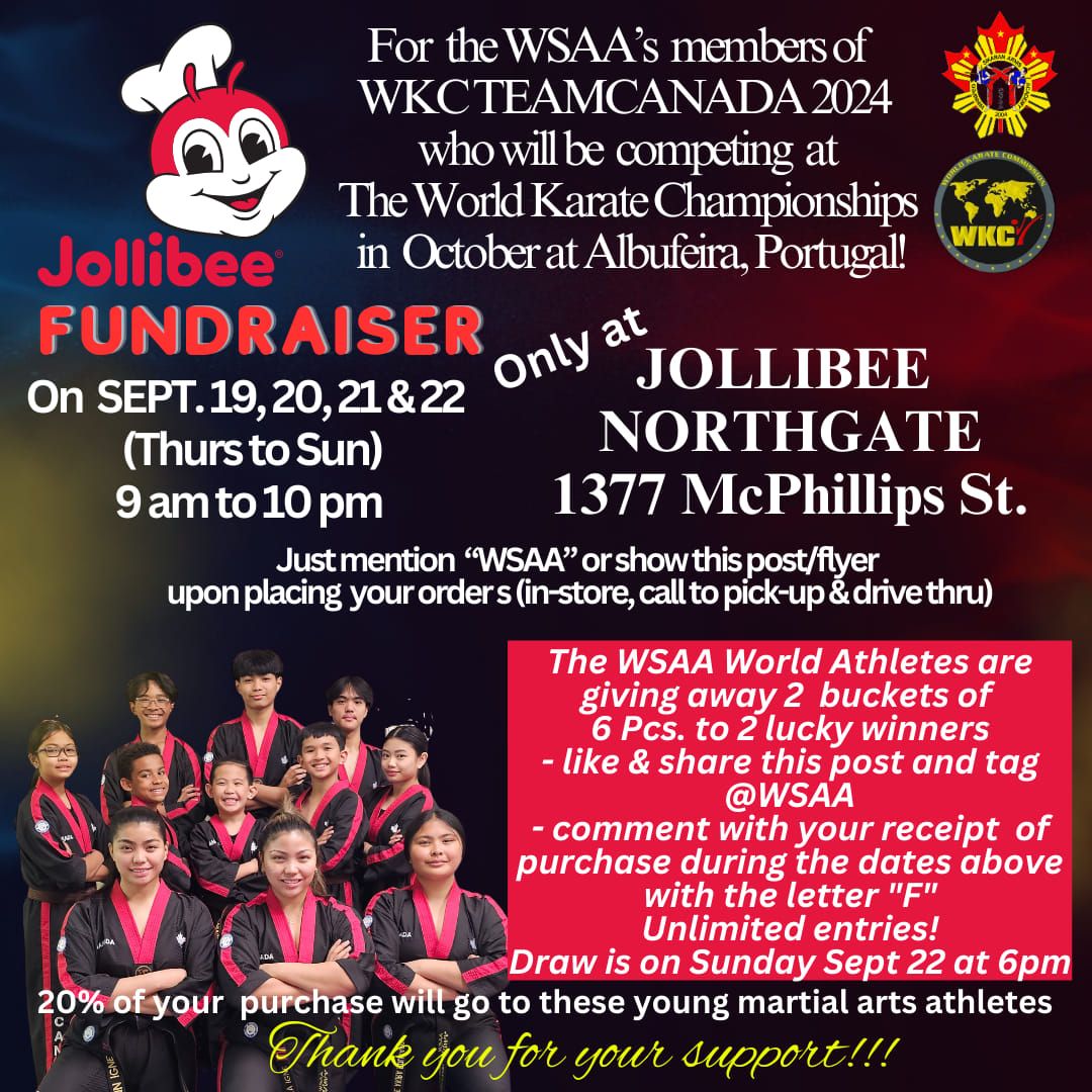 JOLLIBEE NORTHGATE FUNDRAISER FOR WSAA's WORLD ATHLETES