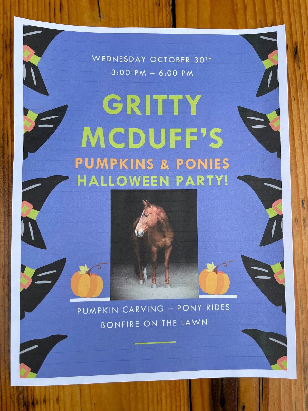 Pumpkins & Ponies Halloween Party