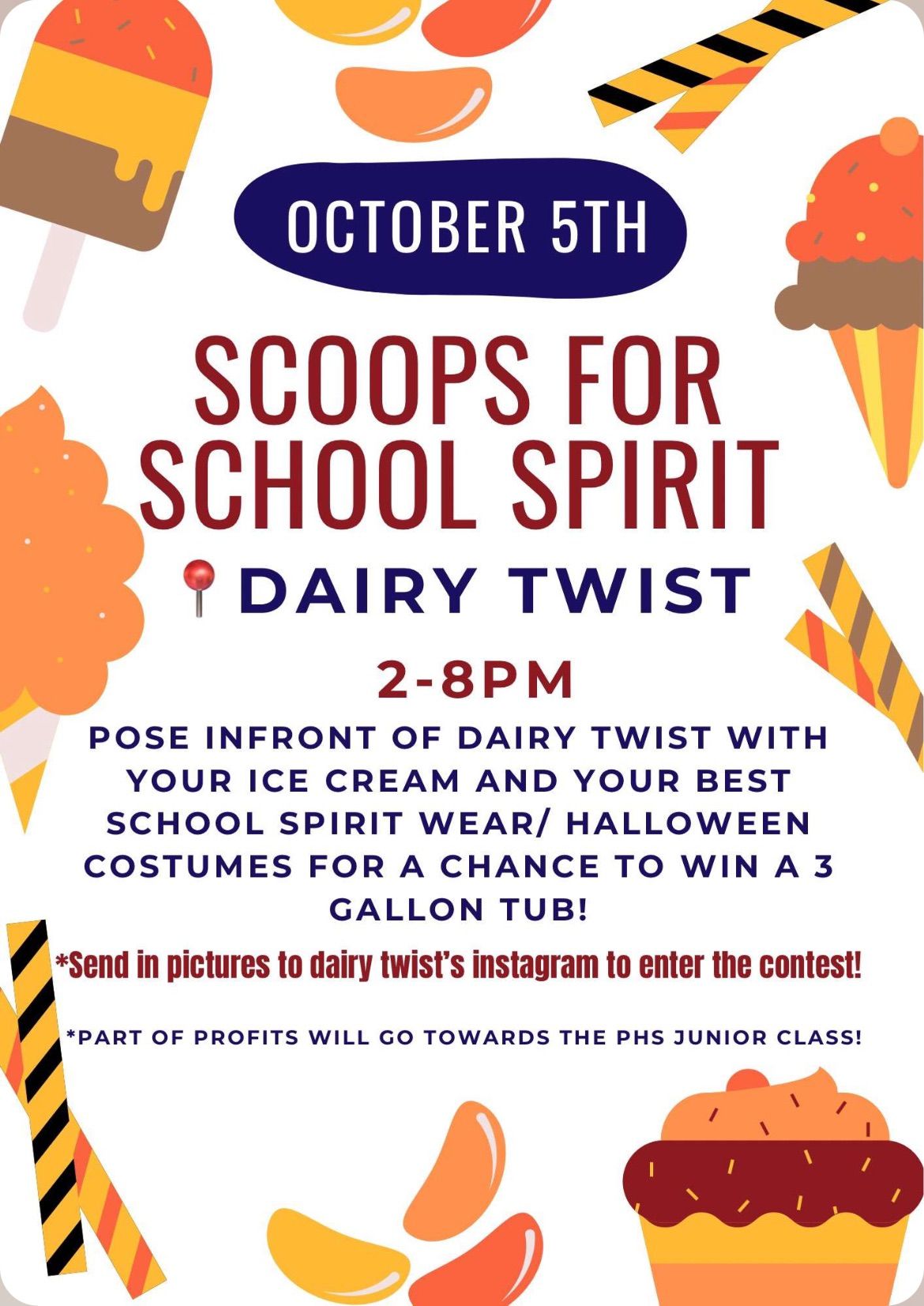 Scoops for School Spirit!