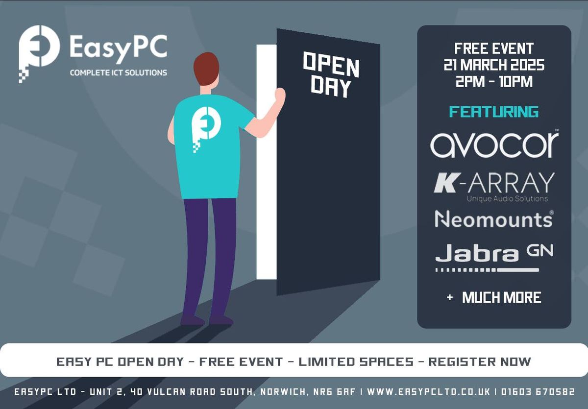 EasyPC Open Day V1.0 - Friday 21st Of March 2025