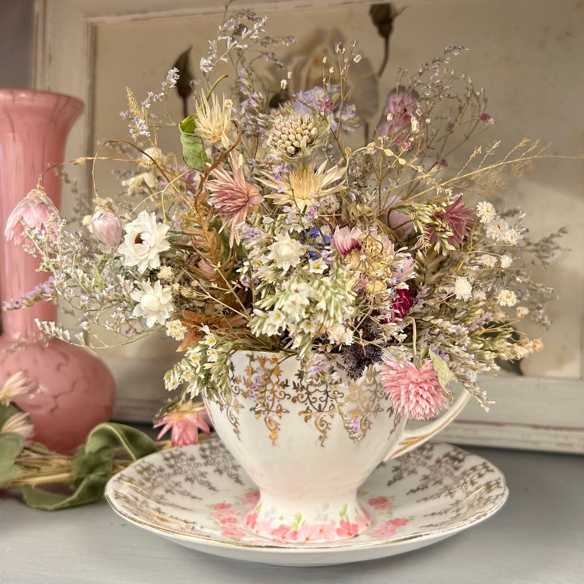 SOLD OUT - Tea and Blooms Dried Flower Workshop