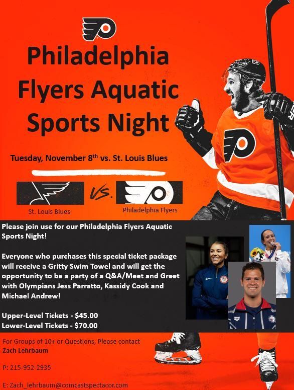 Philadelphia Flyers Aquatic Sports Night