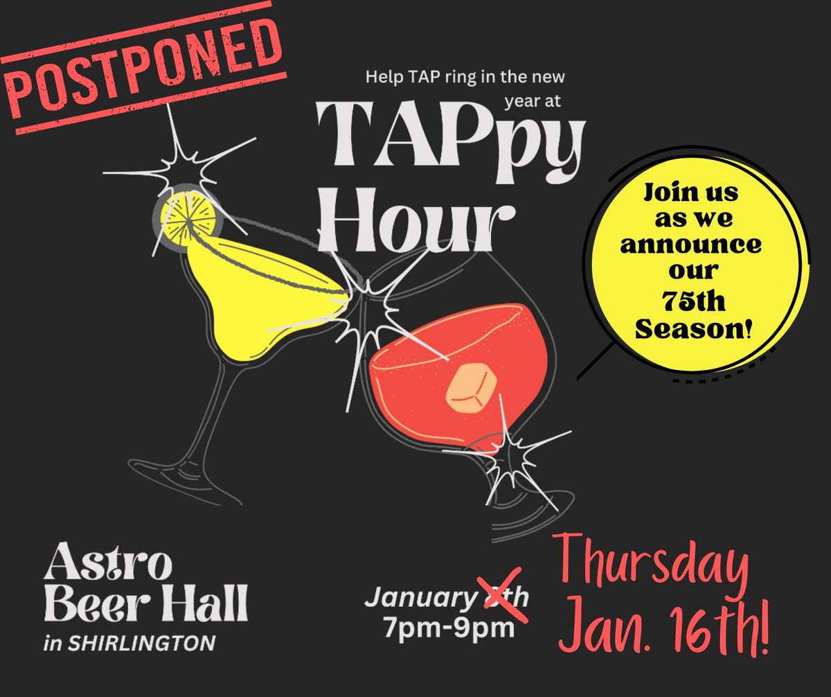 TAPpy Hour - Announcing our EPIC 75th Season!!