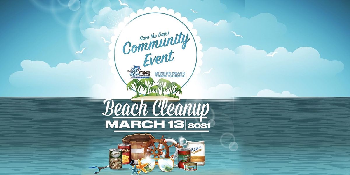 Mission Beach Community Event - Beach Cleanup & Food Drive