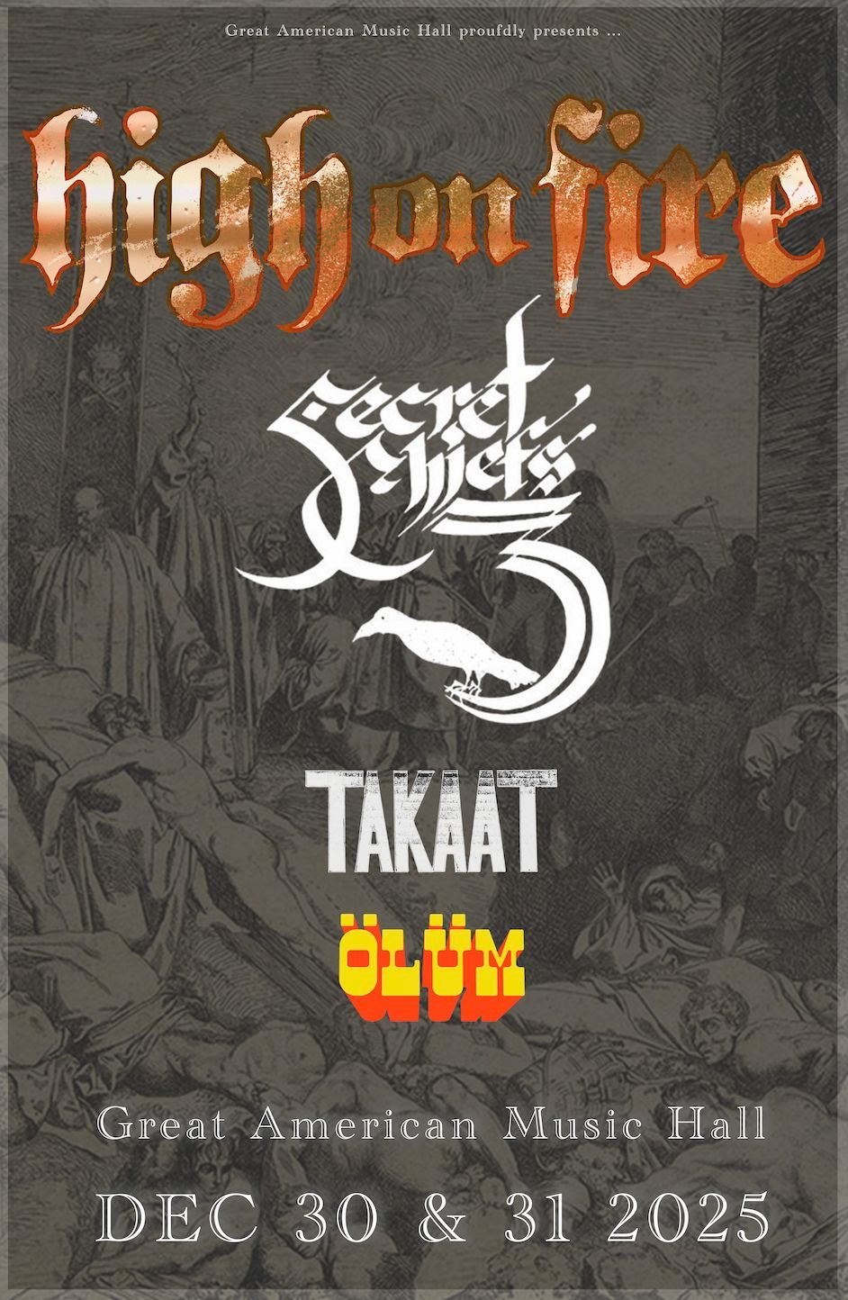 High On Fire at Ramova Theatre