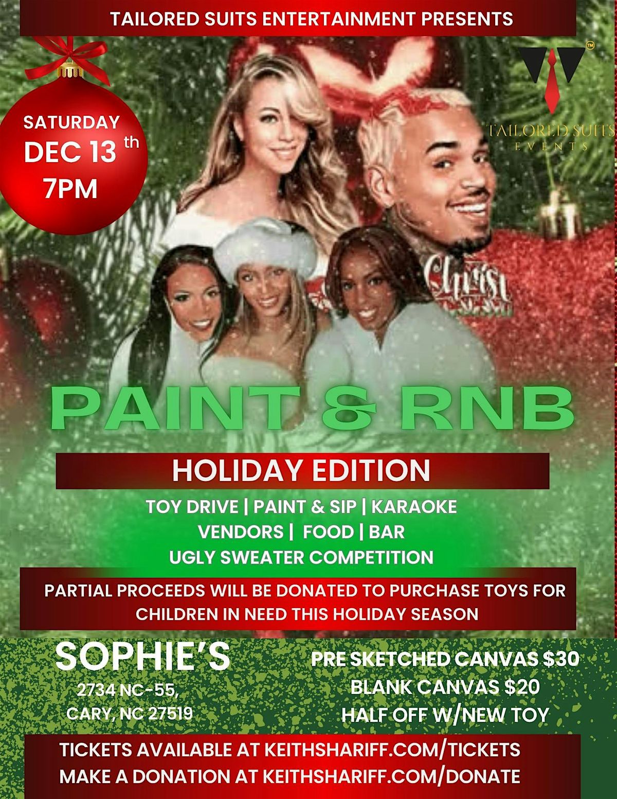 Paint & RNB: Holiday Edition -Paint & Sip