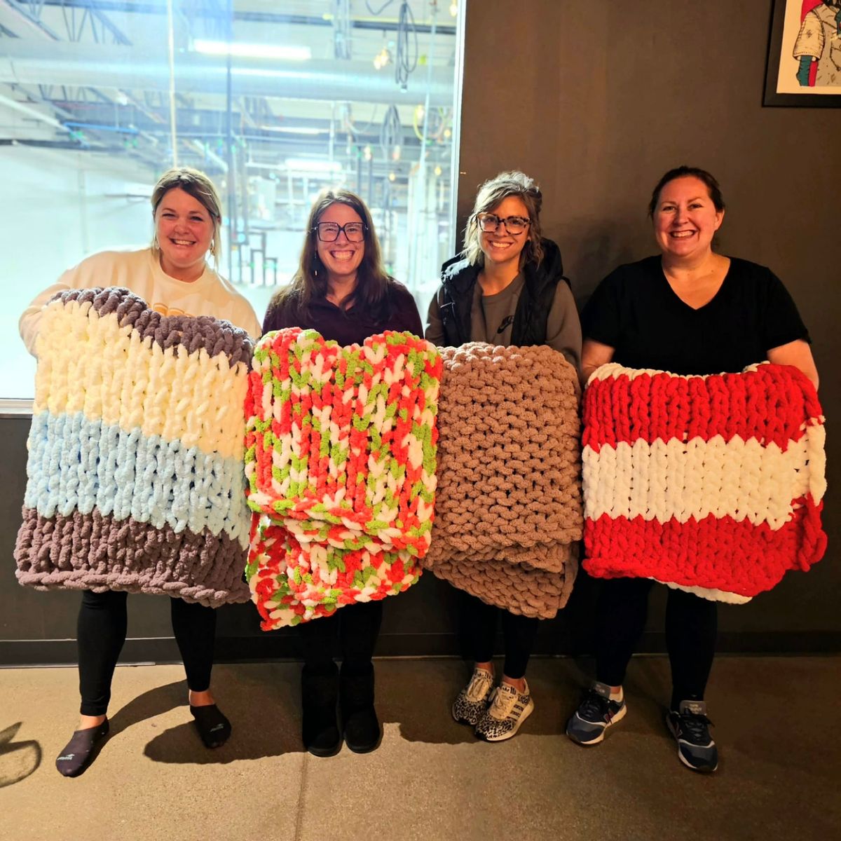 12 spots left! Nov 13th - Eagle Park Holiday Helper Chunky Knit Blanket Workshop 