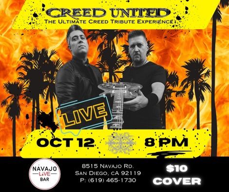 Navajo Live presents Creed United (Creed tribute)