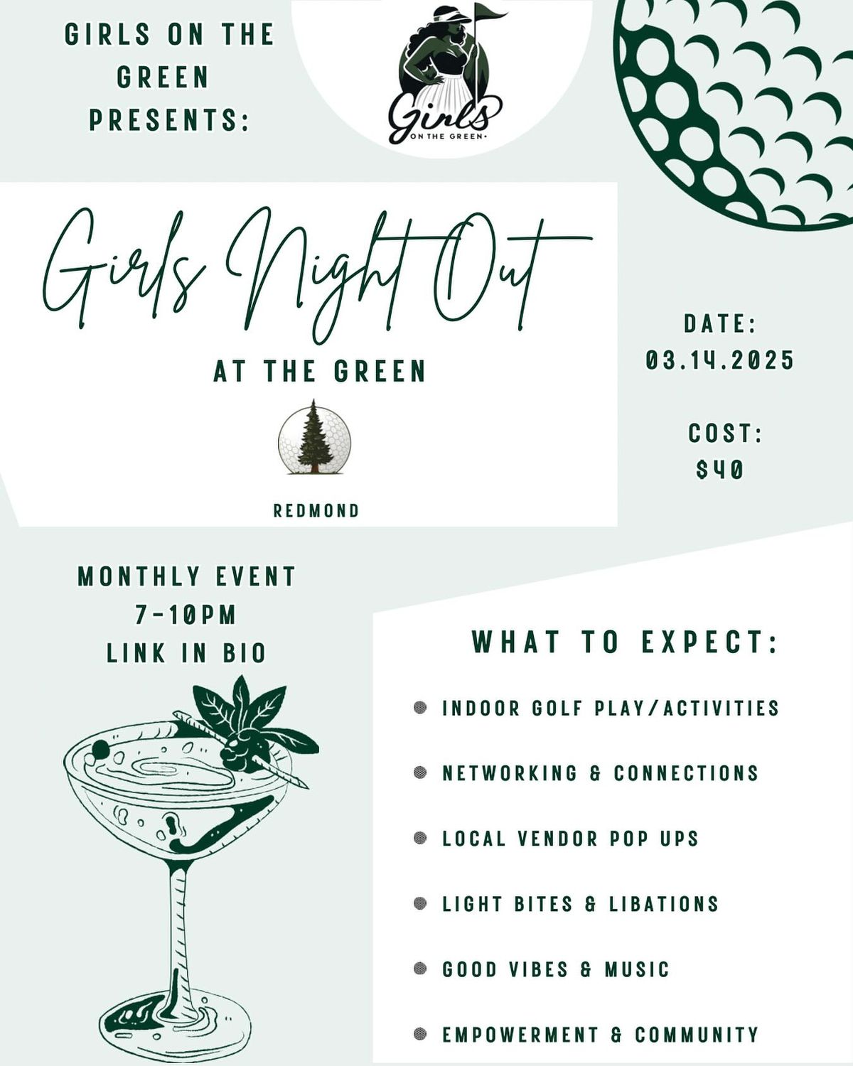 Girls on the Green Presents: Girls Night Out\ud83d\udc83\ud83c\udffd\u2728\u26f3\ufe0f