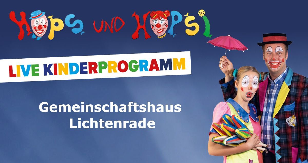 Clown Hops und Hopsi Kinderprogramm in Berlin-Tempelhof