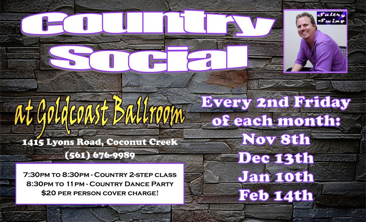 Country Social @ GC - Friday, Nov 8th with Sultry Swing!