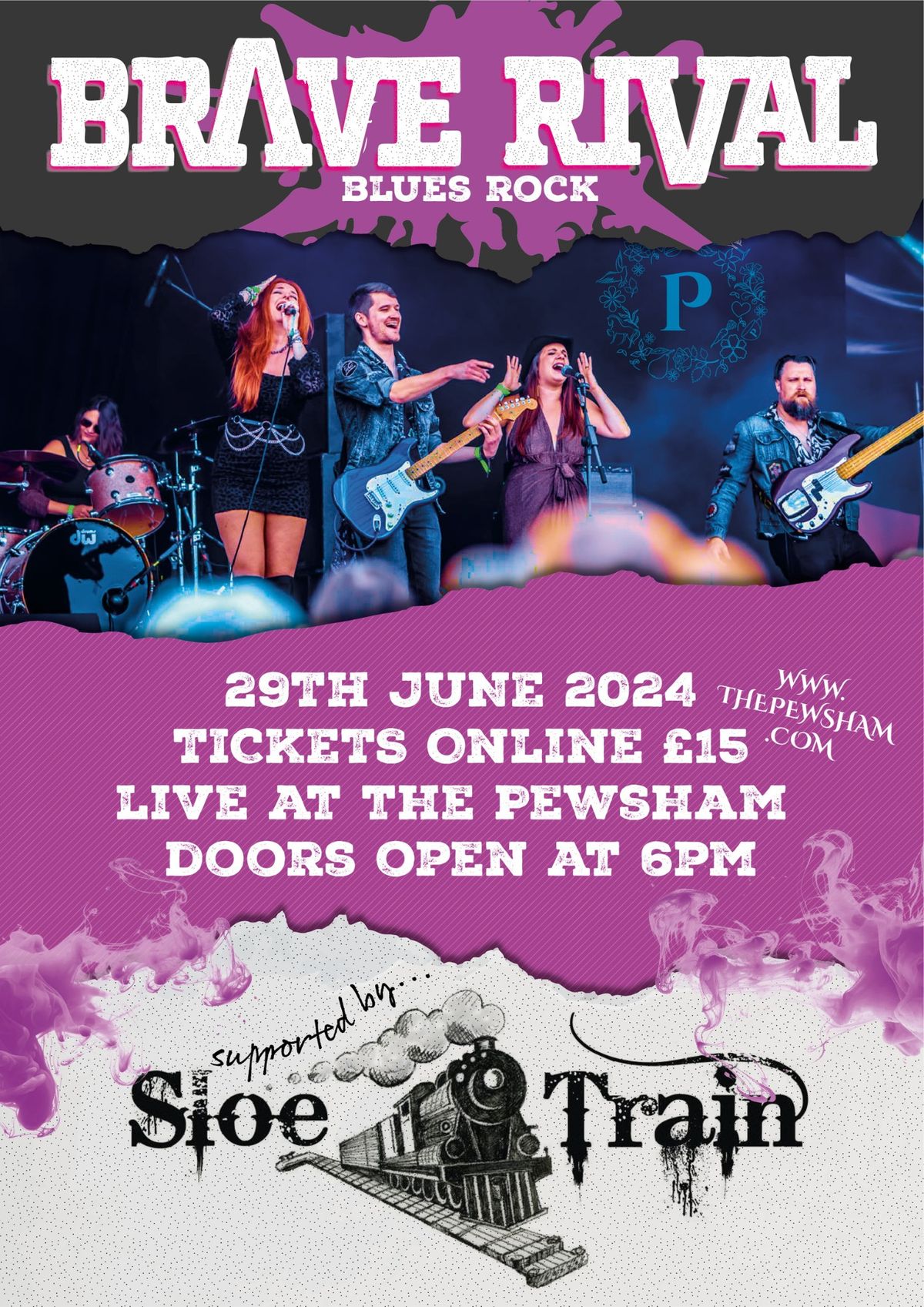Brave Rival \/ Sloetrain Live at the Pewsham Marquee