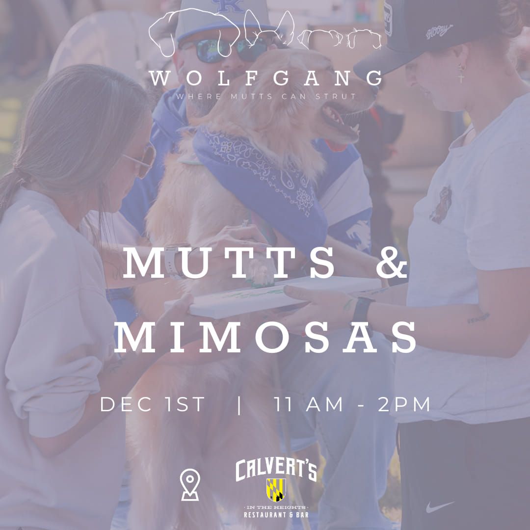 Mutts & Mimosas (first date) (ticketed event ) 