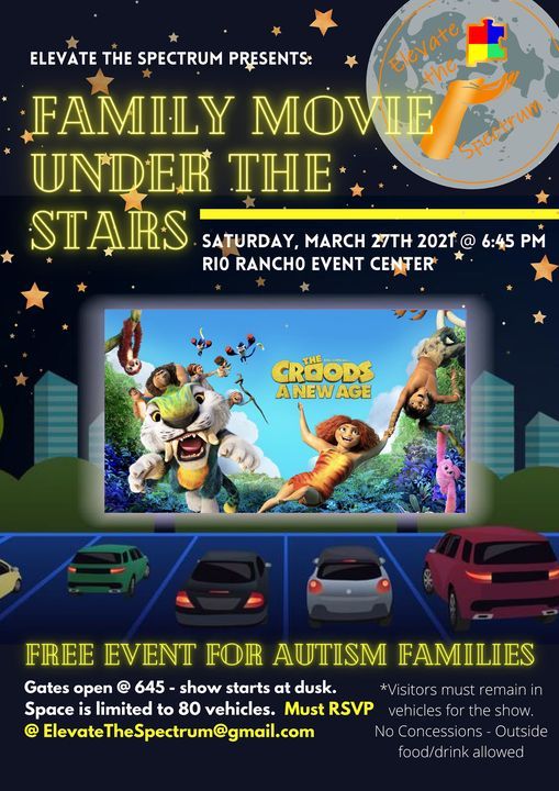 Family Movie Under The Stars Rio Rancho Events Center 27 March 21