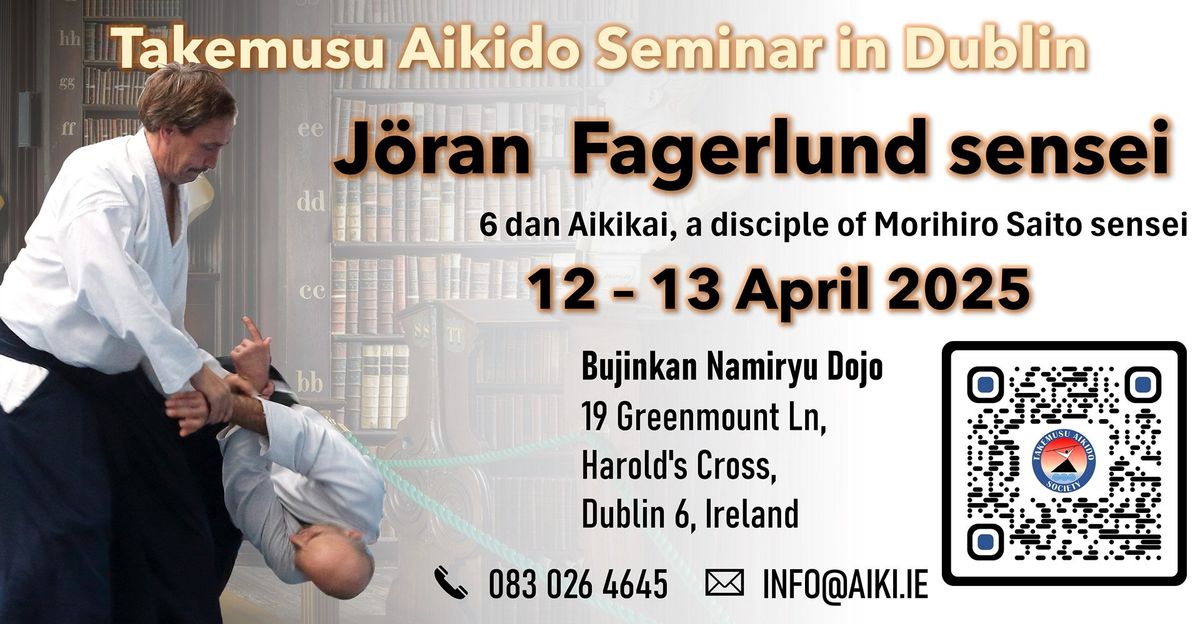 International Aikido Seminar in Dublin with J\u00f6ran Fagerlund sensei.