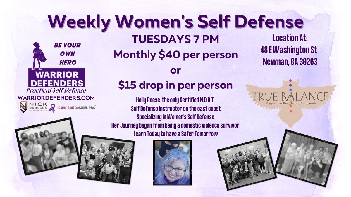 Weekly Women's Self Defense Drill Classes