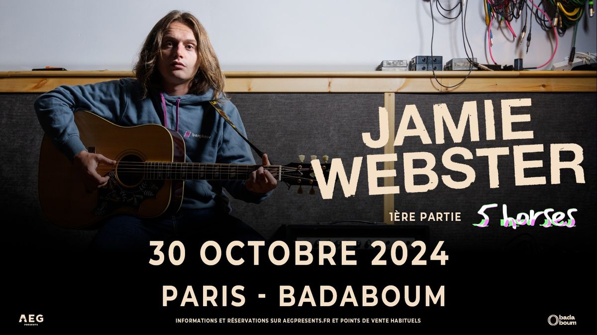 Jamie Webster (+5 Horses) \u2022 BADABOUM, Paris \u2022 30 octobre 2024