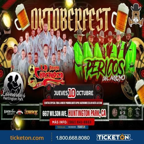 OKTOBERFEST CON LOS PERICOS DEL ARROYO Y MAS