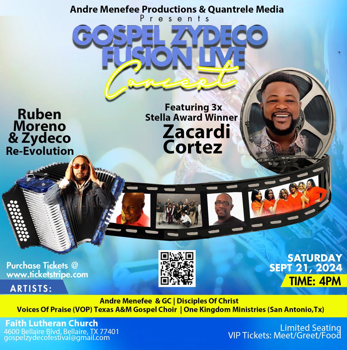 Gospel Zydeco Fusion FEATURING Zacardi Cortez 