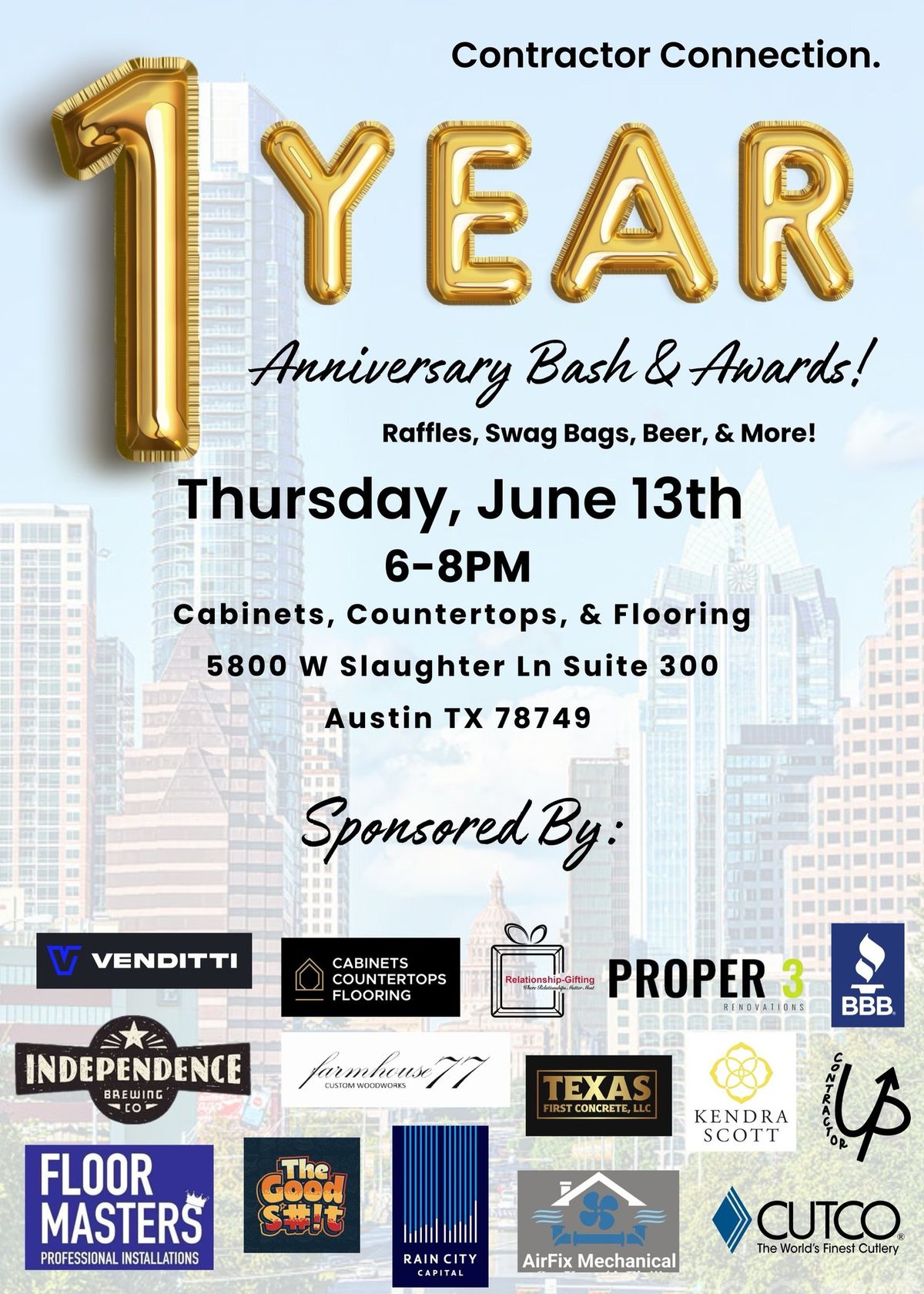 Contractor Connection Anniversary Bash
