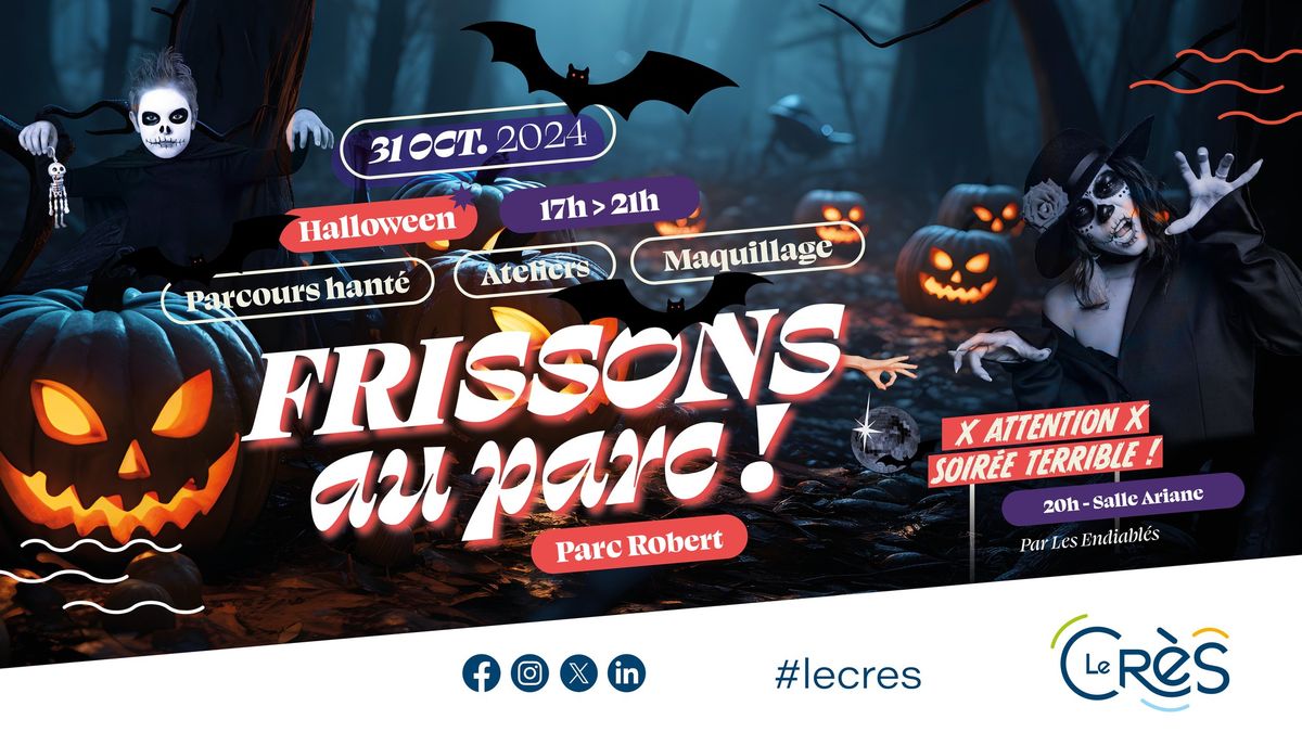 Halloween - Frissons au parc ! - Ville Le Cr\u00e8s