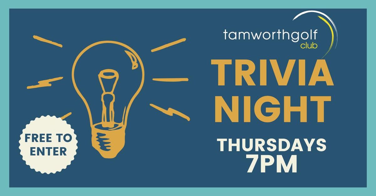 Thursday Trivia - Tamworth Golf Club