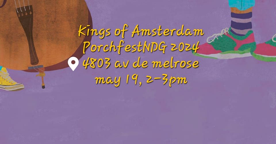 Kings of Amsterdam plays PorchfestNDG 2024