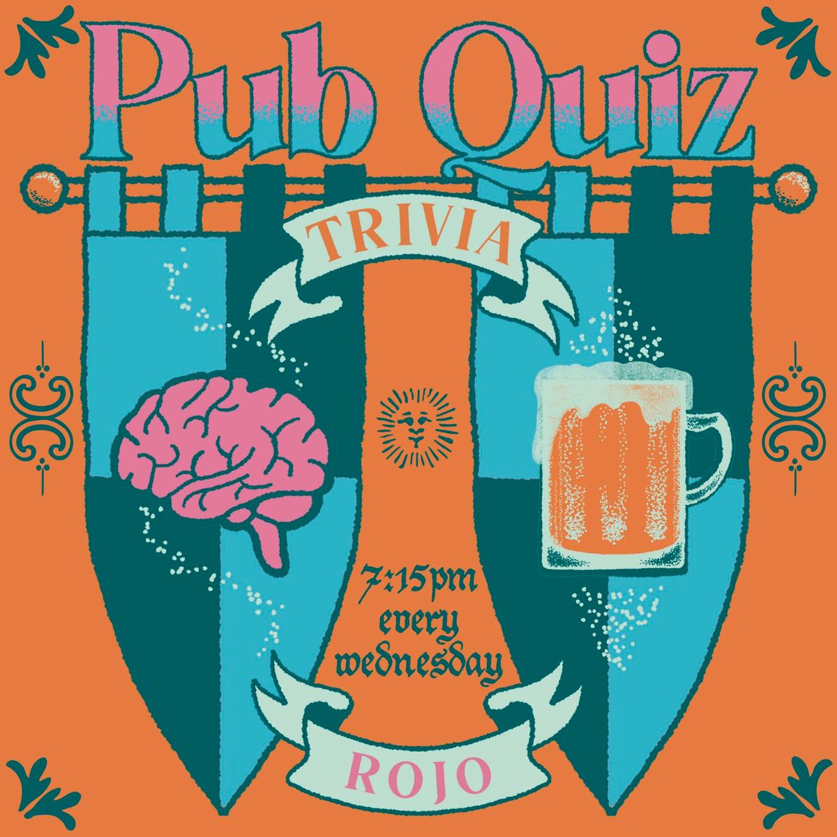 Pub Quiz Trivia Every Wednesday at Rojo