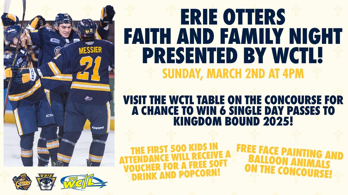 Erie Otters Faith & Family Night