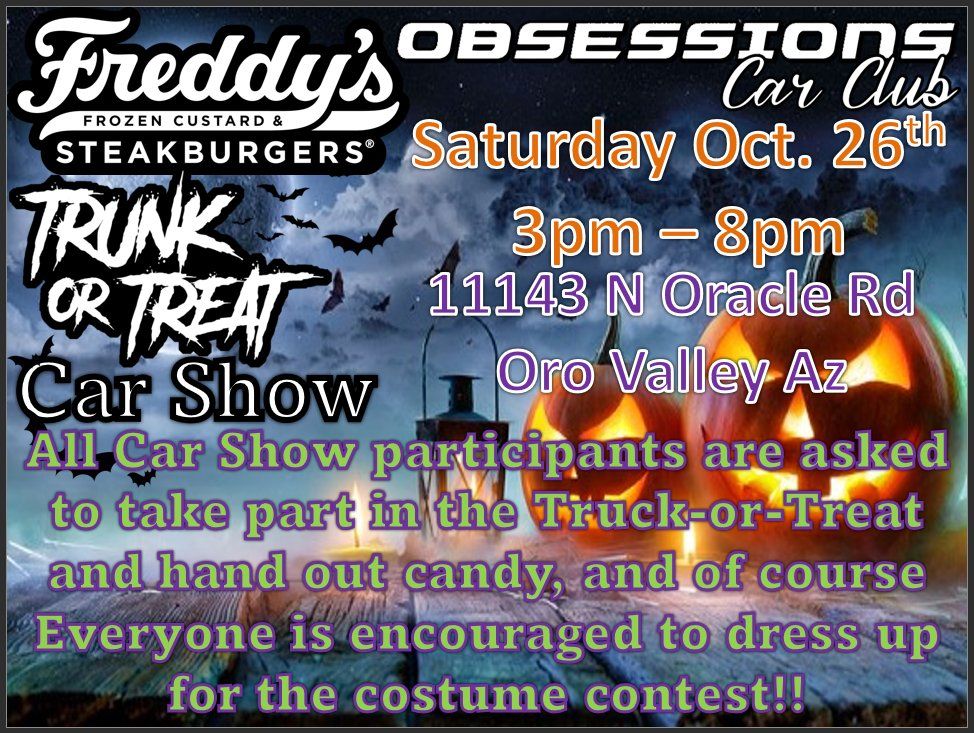 Freddy's Halloween TRUNK -or- TREAT Car Show!