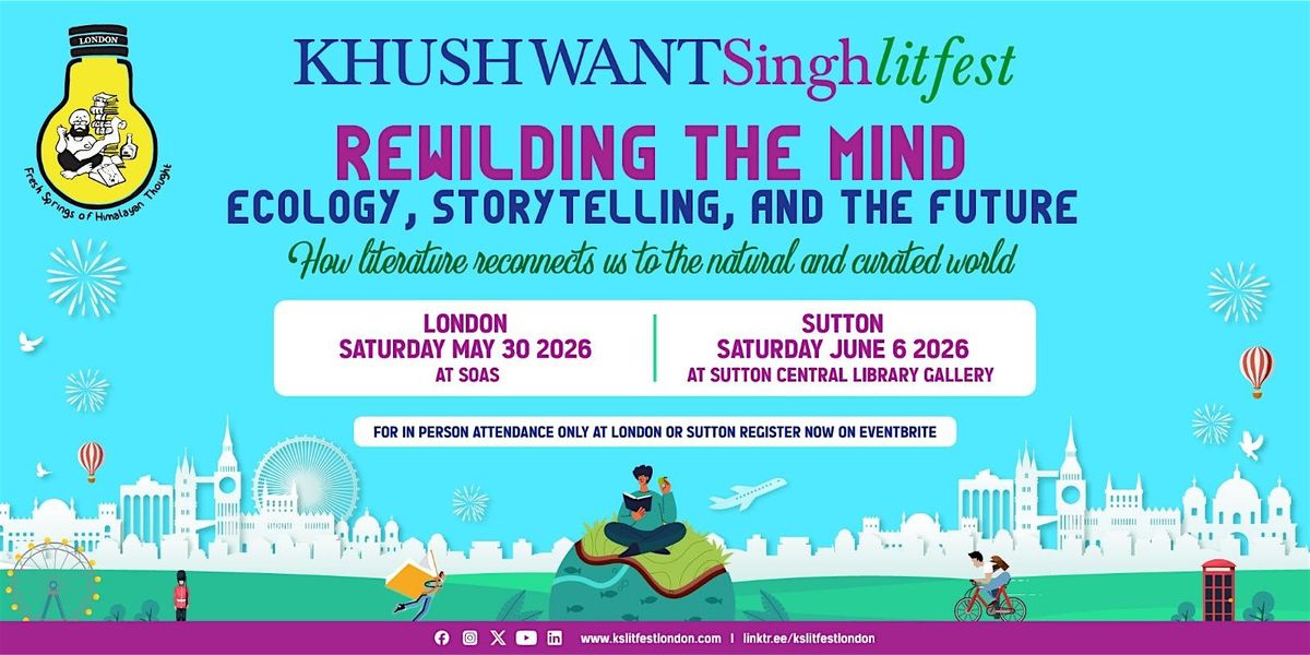 Khushwant Singh Literary Festival London 2026, 8th edition