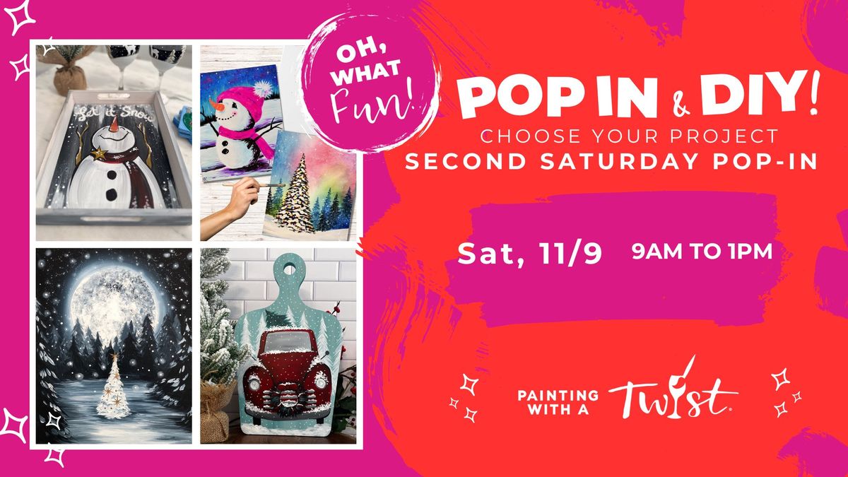 Second Saturday Pop-In & Paint - DIY Studio Hours