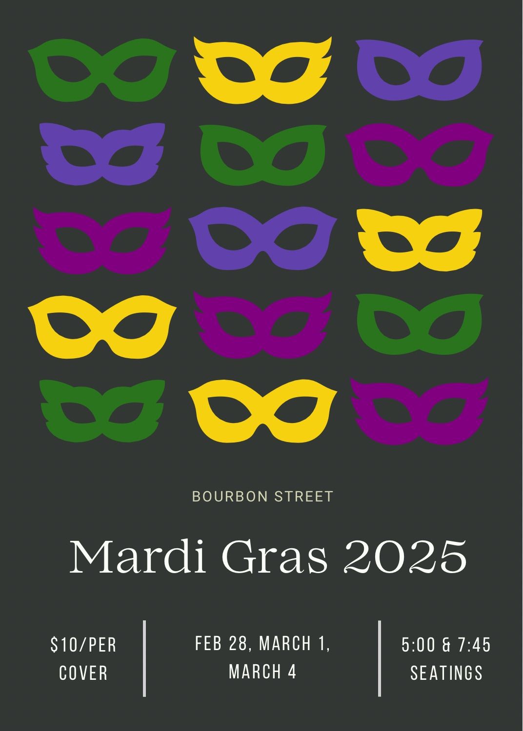 Mardi Gras at Bourbon Street: March 1