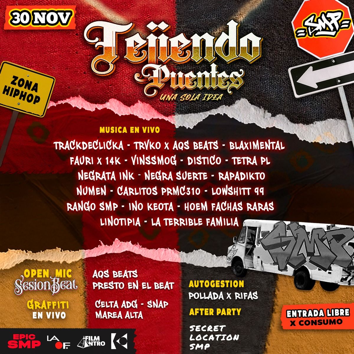 Tejiendo Puentes - Evento HipHop