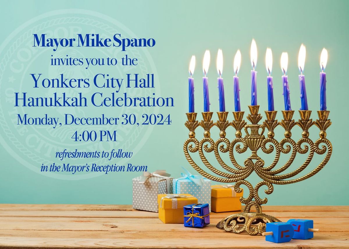 Menorah Lighting at Yonkers city Hall