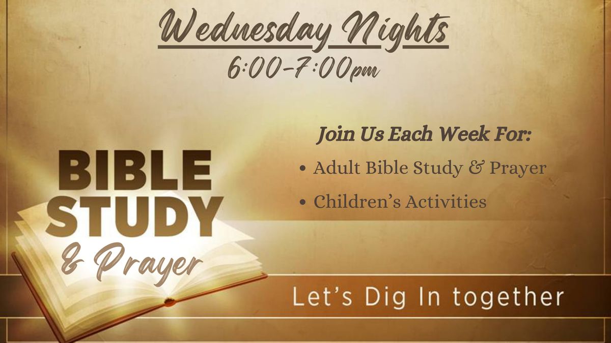 Wednesday Night Bible Study 