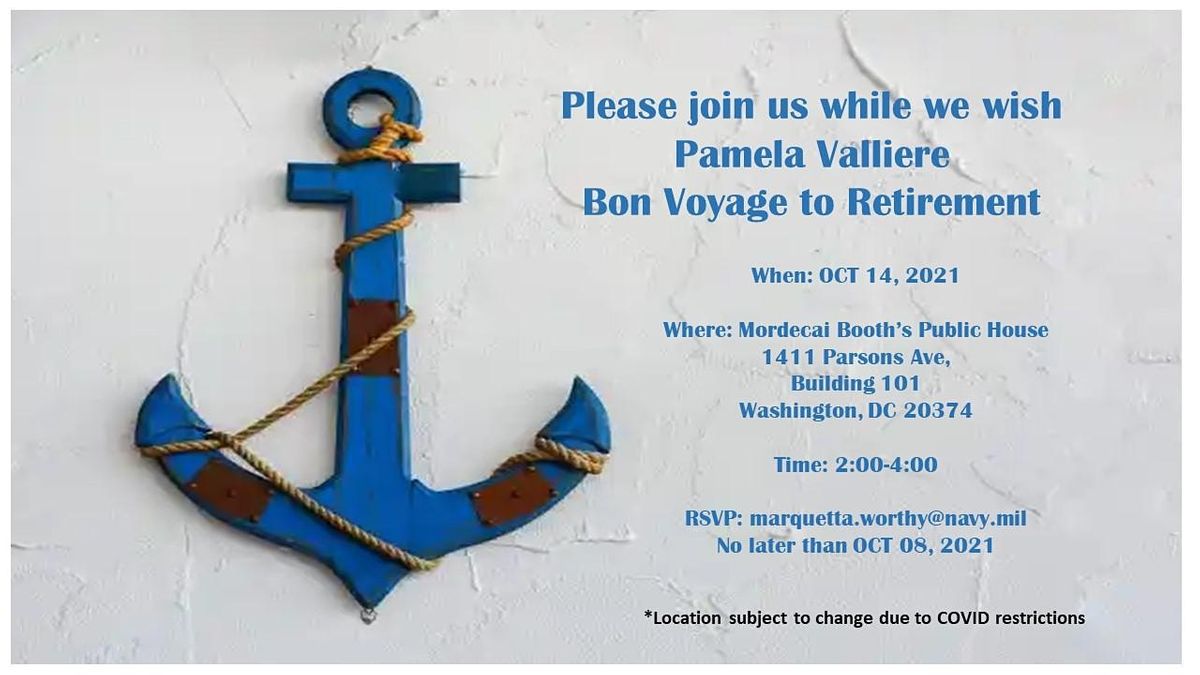 Pamela Valliere's Bon Voyage To Retirement