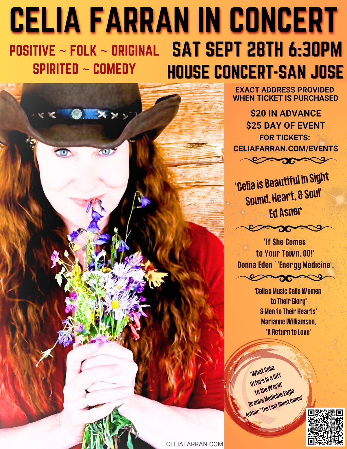 San Jose Unplugged House Concert with Celia Farran