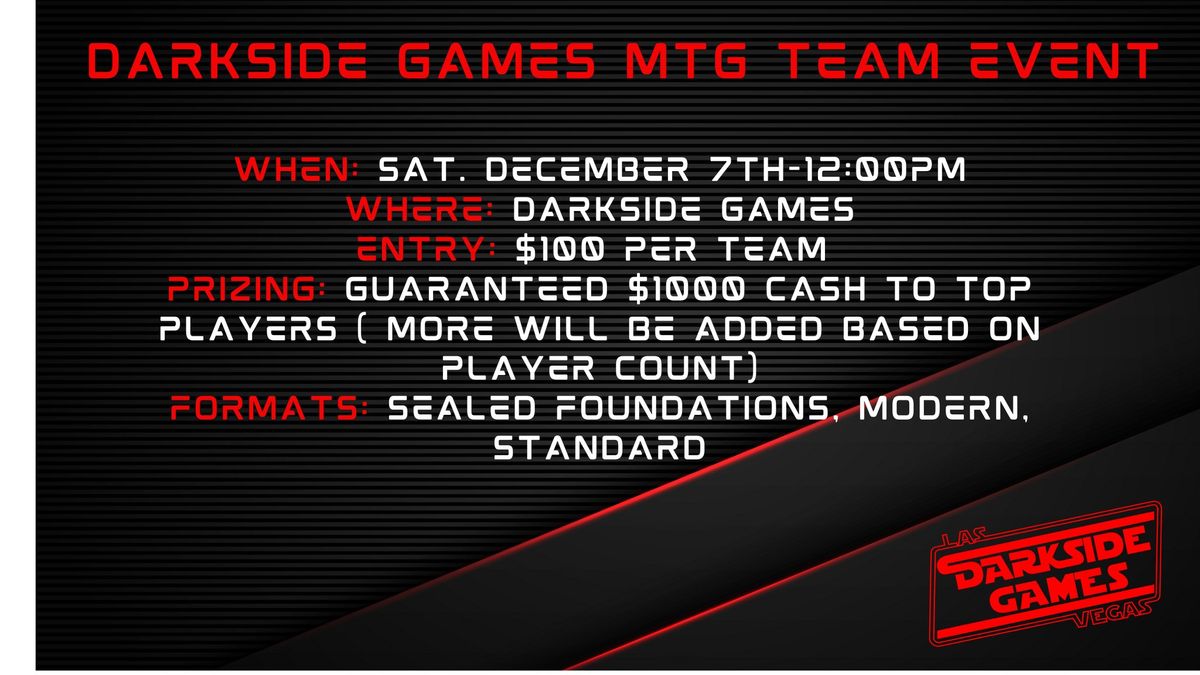 Darkside Games MTG Team Event