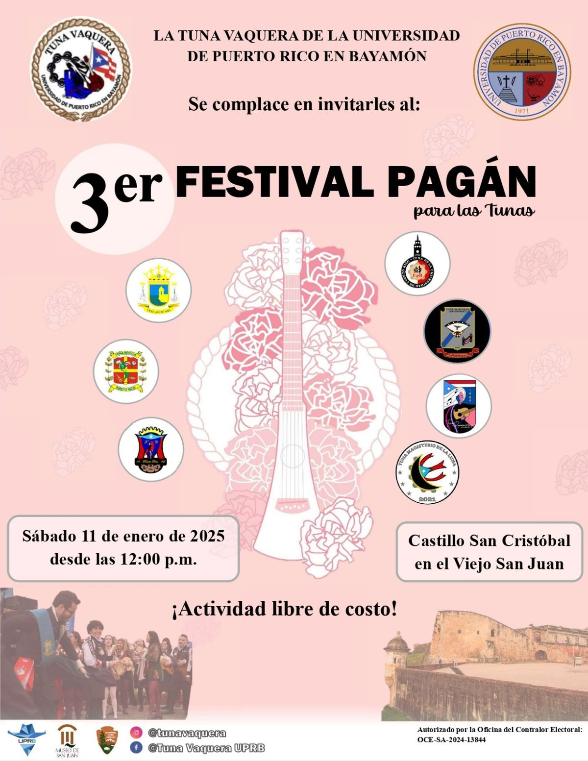 3er Festival Pag\u00e1n para las Tunas