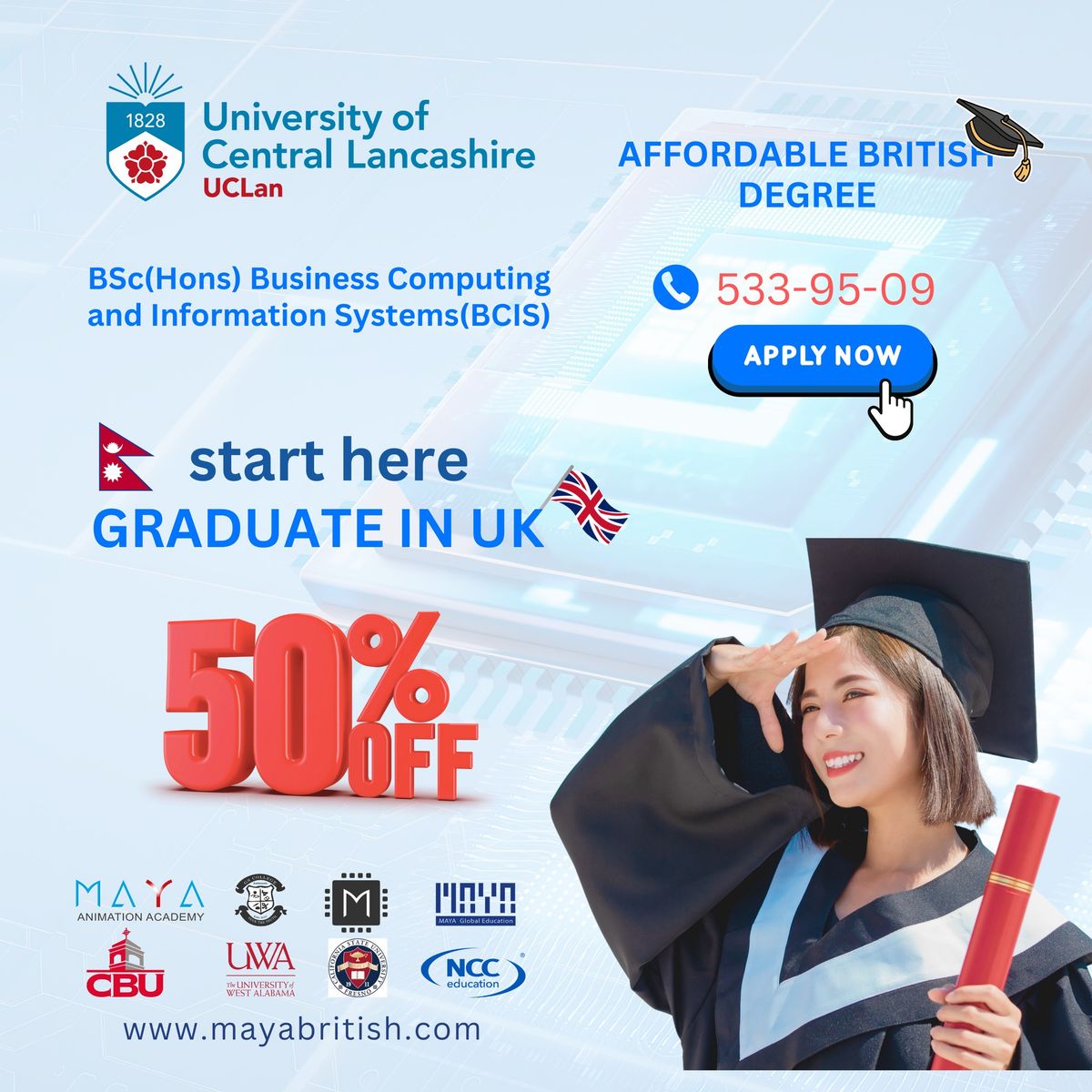 Affordable & Qualified British IT & AI Enabled Degree!