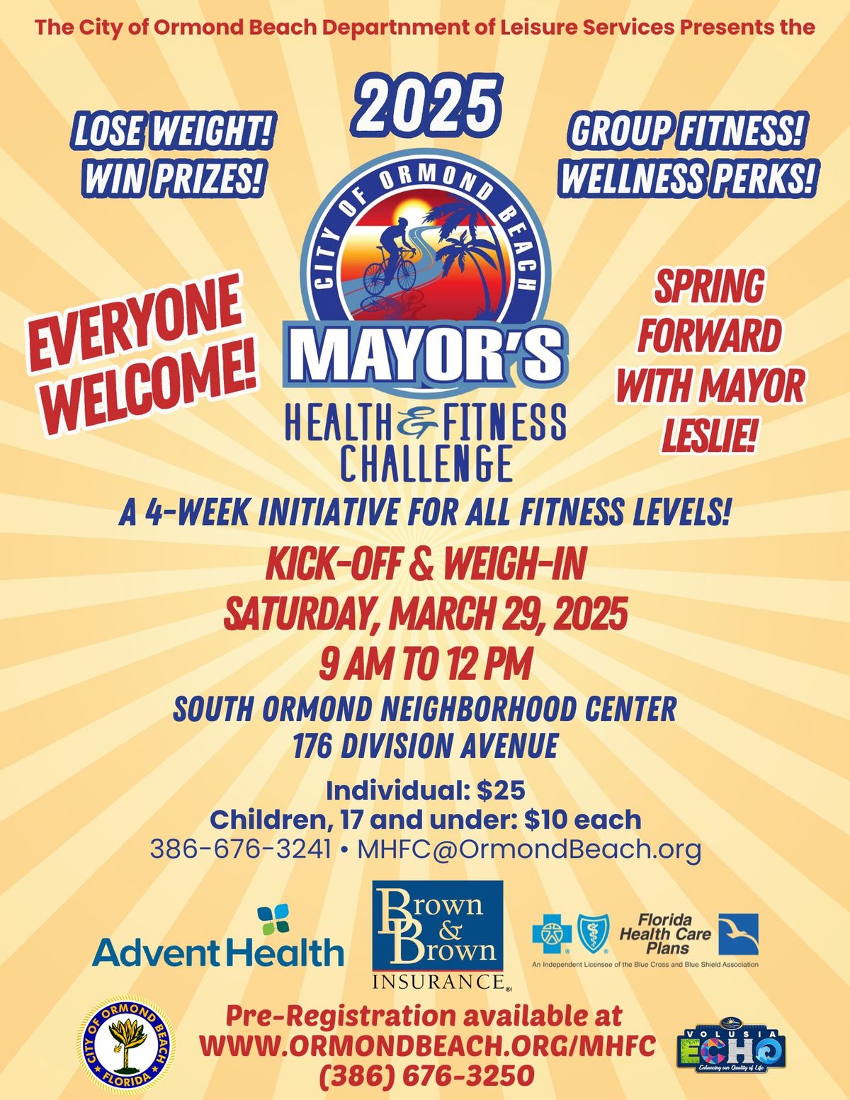 2025 Ormond Beach Mayor's Health & Fitness Challenge Kick-off & Weigh-in